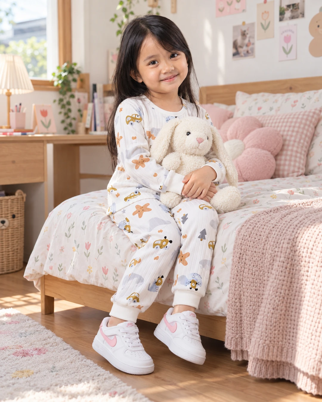Sore-sore sambil peluk bunny, eh piyama putih motif lucu ini makin bikin suasana kamar jadi gemas banget 🐰
Terus dipasangin sneakers putih aksen pink, jadi keliatan playful tanpa usaha berlebihan. Aku suka banget detailnya, kalau menurut kalian gimana?

Detail piyama dan sneakersnya aku taruh di link bio ya

#PiyamaAnak #SneakersAnak #BajuAnakPerempuan #PutihPink #GayaAnak #FashionAnak #InspirasiOutfitAnak