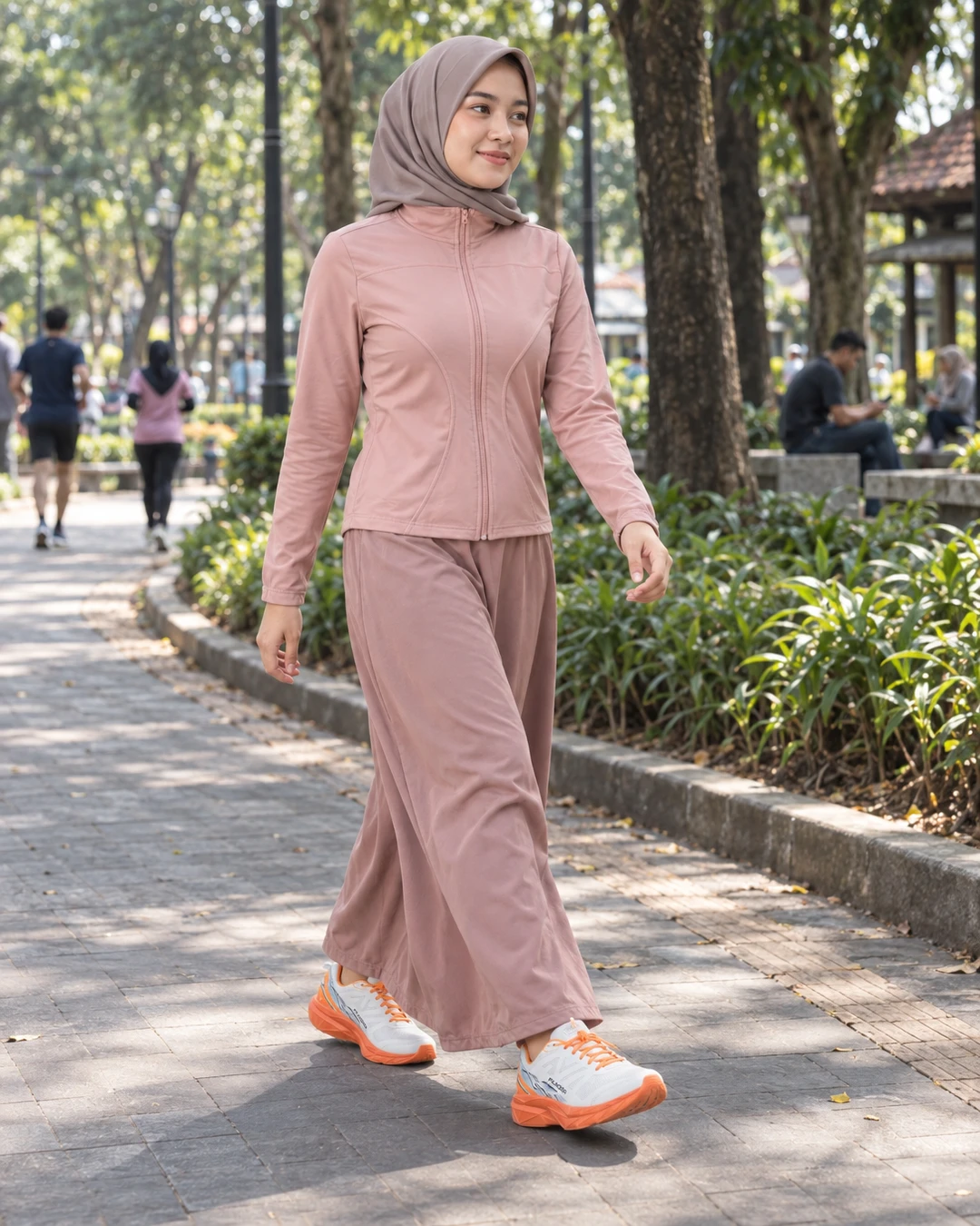 Jalan pagi di taman sambil kena matahari tipis-tipis, jaket dusty pink ini bikin look-ku terasa manis tapi tetap sporty.

Aku suka banget pas dipasangkan sama sepatu putih aksen orange ini, jadi ada warna yang bikin outfit-nya nggak flat. Kalian lebih suka warna sepatu yang bold atau netral?

Detail jaketnya aku taruh di link bio ya

#JaketSporty #SepatuRunning #DustyPink #StyleSporty #OutfitOlahraga #FashionHijab #OOTDIndonesia