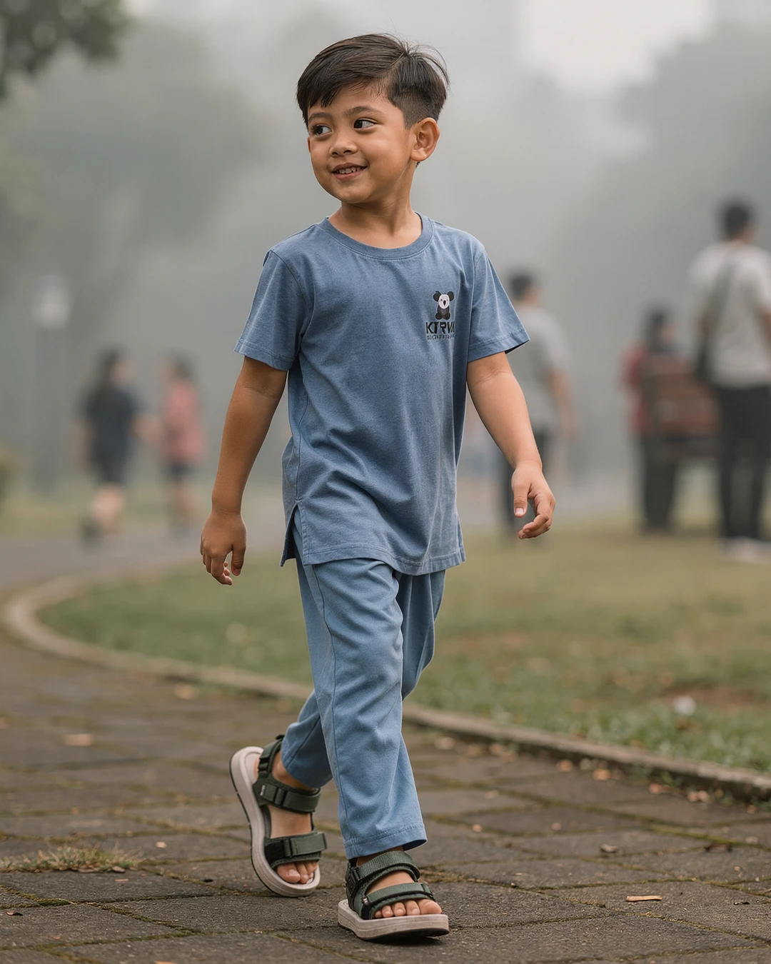 jalan sore begini, dia malah semangat banget muter-muter 馃槃
setelan biru dan sandal abu kehijauan ini kelihatan simpel banget dipakai jalan. aku suka outfit anak yang nggak ribet begini, kalian lebih suka warna biru atau cokelat buat si kecil?
setelan dan sandalnya aku taruh di link bio ya
#setelananak #bajuanaklaki #sandalank #sandalgununganak #fashionanak #gayaanak #ootdanak